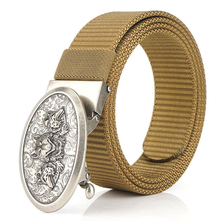 Cinturón de nailon sencillo Hungry Wolves para hombre