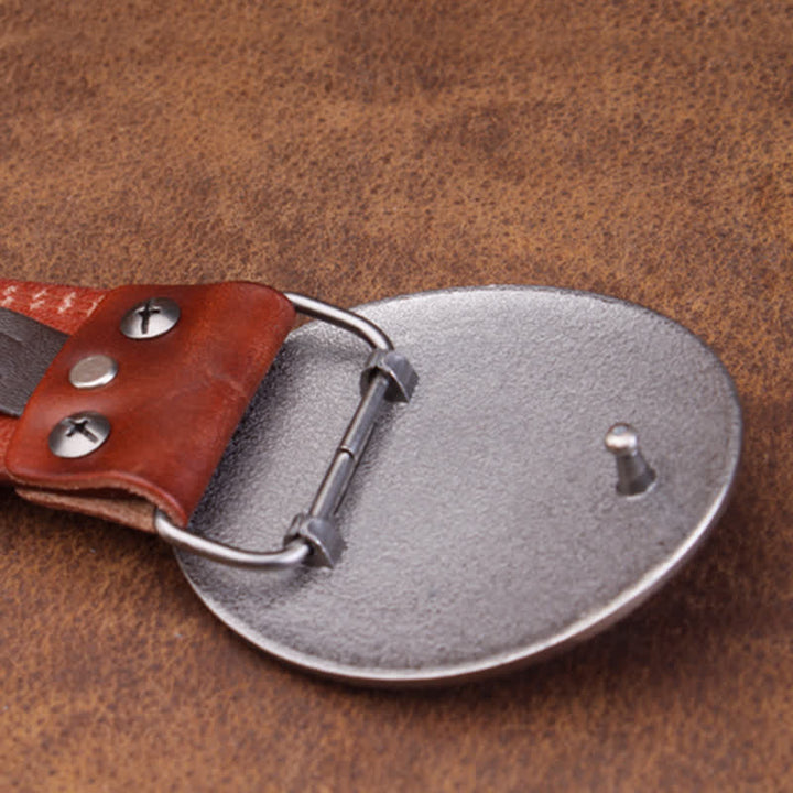 Cinturón unisex de piel de ágata de jade y turquesa rosa tallada