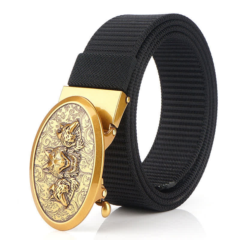 Cinturón de nailon sencillo Hungry Wolves para hombre