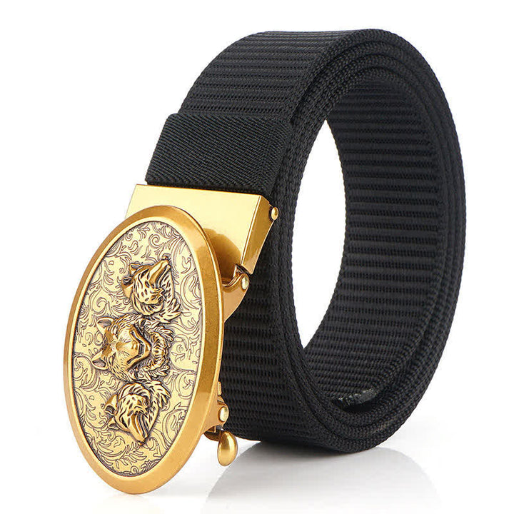 Cinturón de nailon sencillo Hungry Wolves para hombre