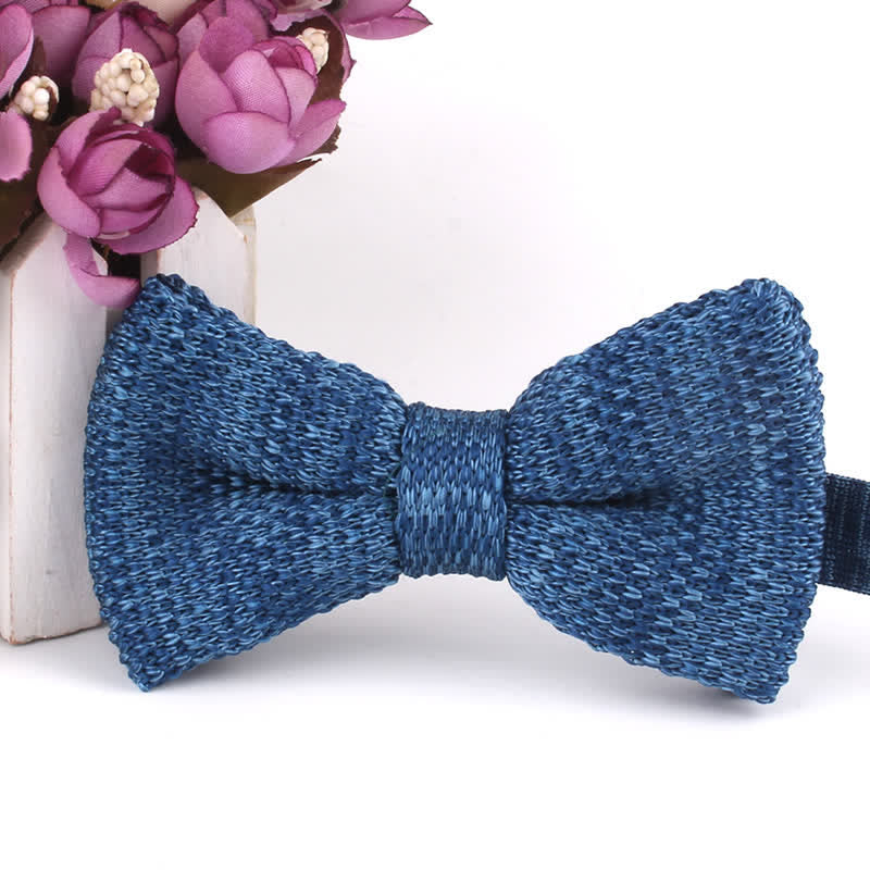 Pajarita rústica de punto con efecto tie-dye para hombre