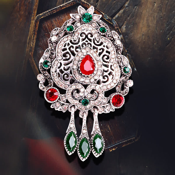 Broche de gota de agua bohemio exótico para mujer