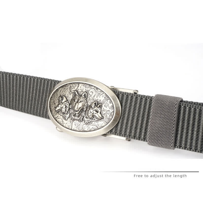 Cinturón de nailon sencillo Hungry Wolves para hombre