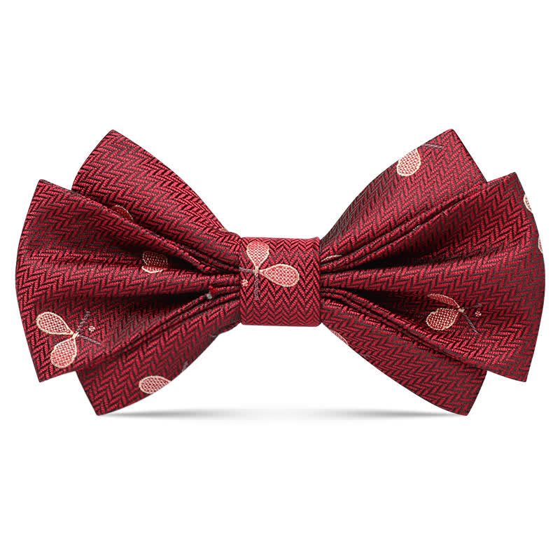 Pajarita de lujo para hombre en color burdeos con forma de raqueta de tenis