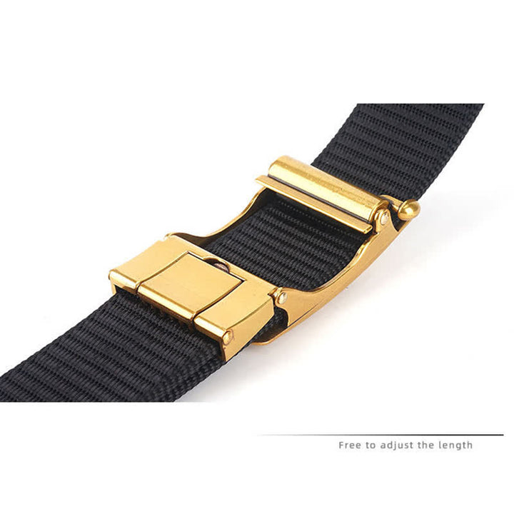 Cinturón de nailon para ocio de estilo retro para hombre