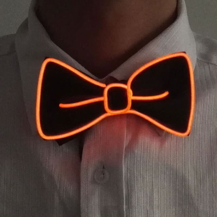 Pajarita luminosa con luz LED para hombre