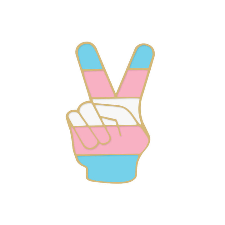 Broche con la bandera del arcoíris rosa y azul del Día del Orgullo, 6 piezas