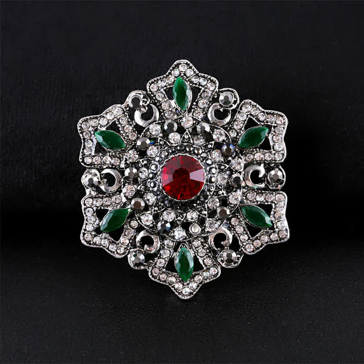 Broche de cristal barroco de palacio para mujer