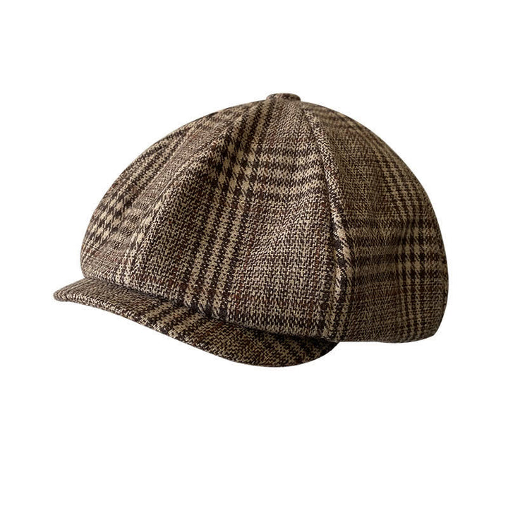 Boina octogonal a cuadros de Ivy Gentlemen