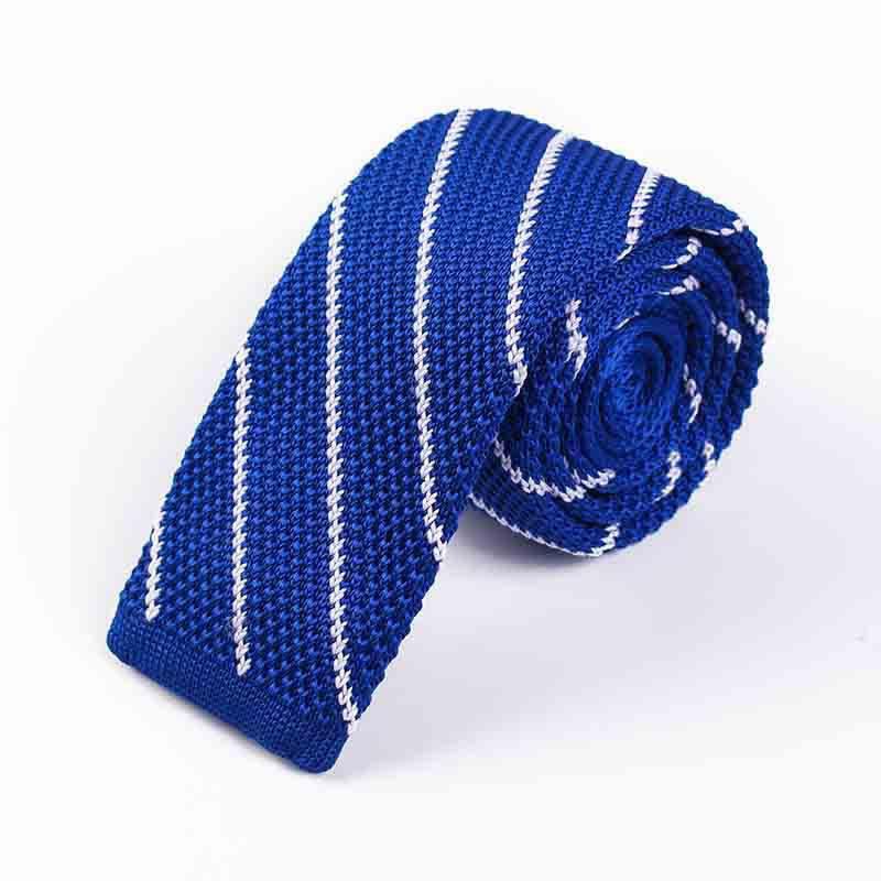 Corbata de punto con rayas diagonales para hombre
