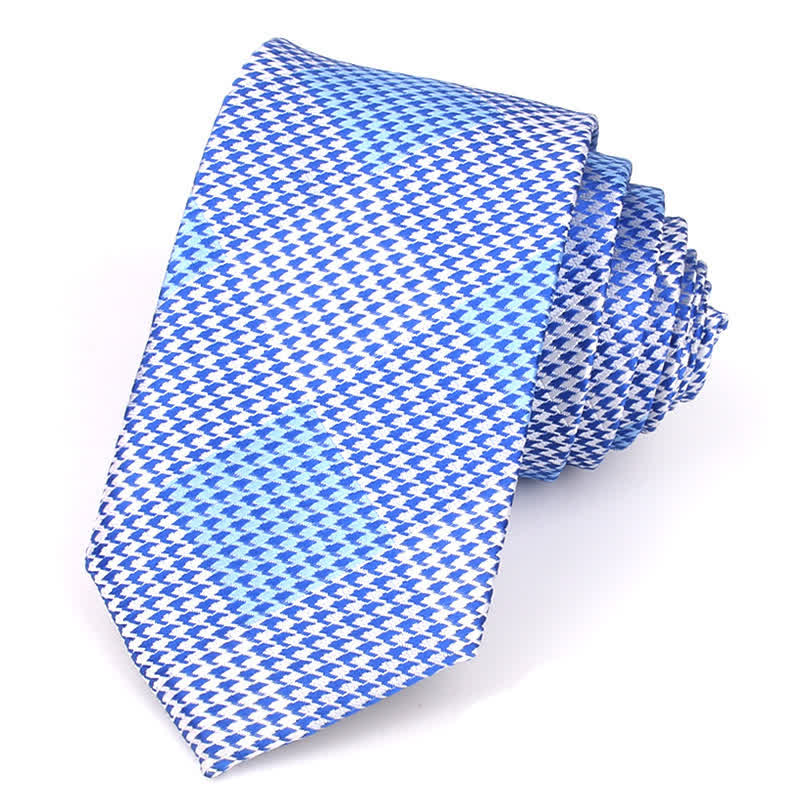 Corbata de cuadros grandes con diseño de patchwork visual para hombre