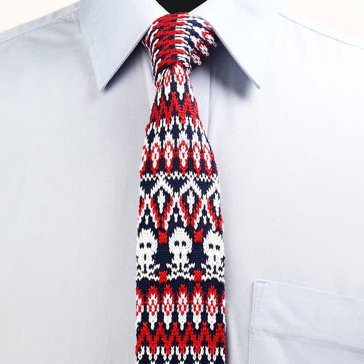 Corbata de punto fino exótica para hombre