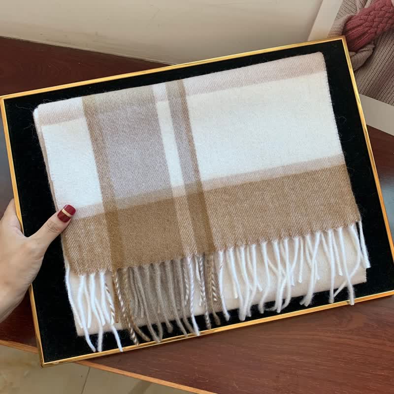 Bufanda unisex de cuadros grandes y cálidos de Lamb Edinburgh - #28 - image 47