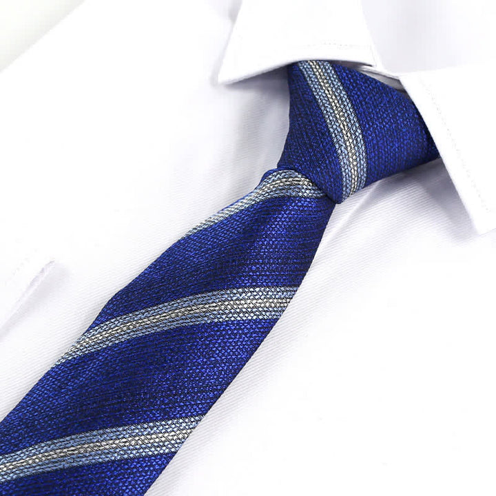 Corbata moderna de rayas con textura para hombre
