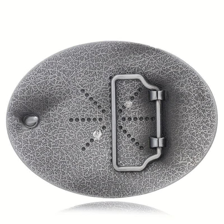 Cinturón de cuero unisex con hebilla y relieve de letras iniciales de hip hop, ideal para hacer uno mismo