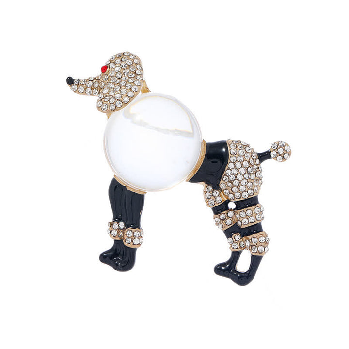 Broche creativo de caniche Jelly Belly para mujer