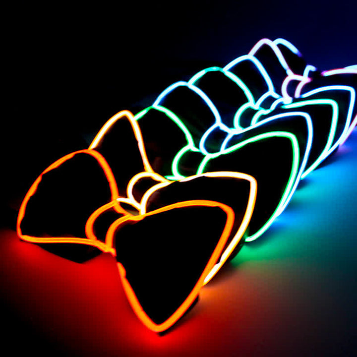 Pajarita luminosa con luz LED parpadeante