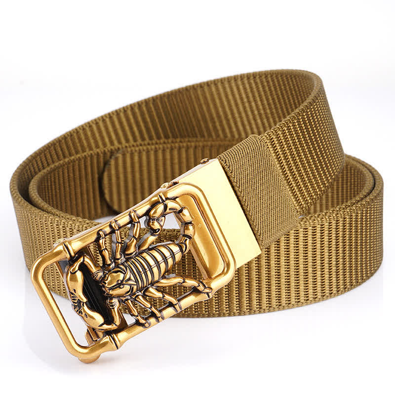 Cinturón de nailon sencillo King Scorpion para hombre