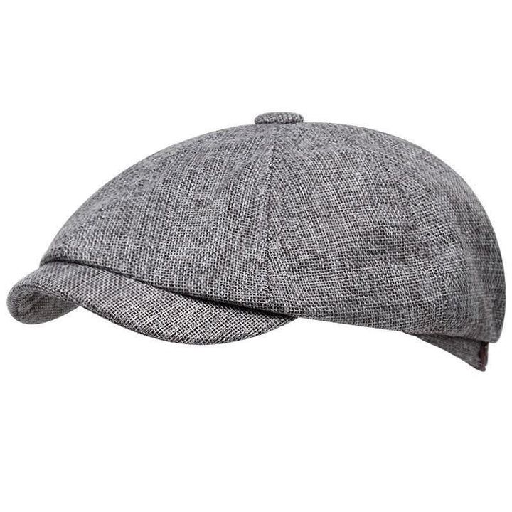 Gorra tipo boina octogonal con diseño de vendedor de periódicos y plana para ocio