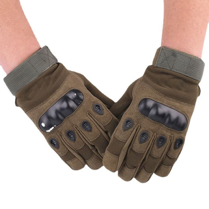 Guantes tácticos con forro polar grueso para montar en motocicleta