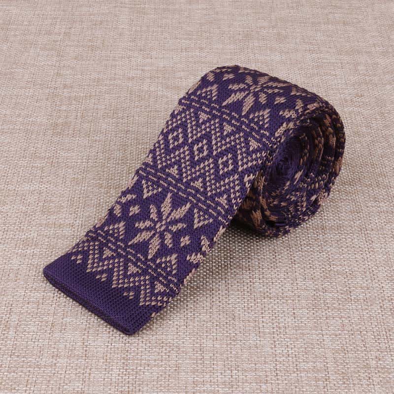 Corbata de punto fino exótica para hombre