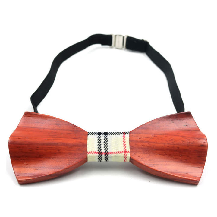 Pajarita de madera curvada en 3D elegante para hombre