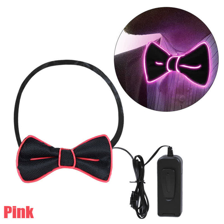 Pajarita luminosa con luz LED para hombre