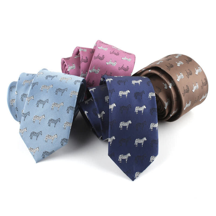 Corbata para hombre con motivos de póquer y animales.