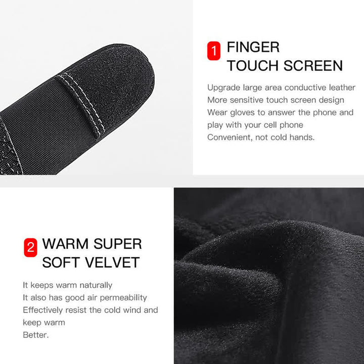 Guantes tácticos extensibles con pantalla táctil para montar en invierno