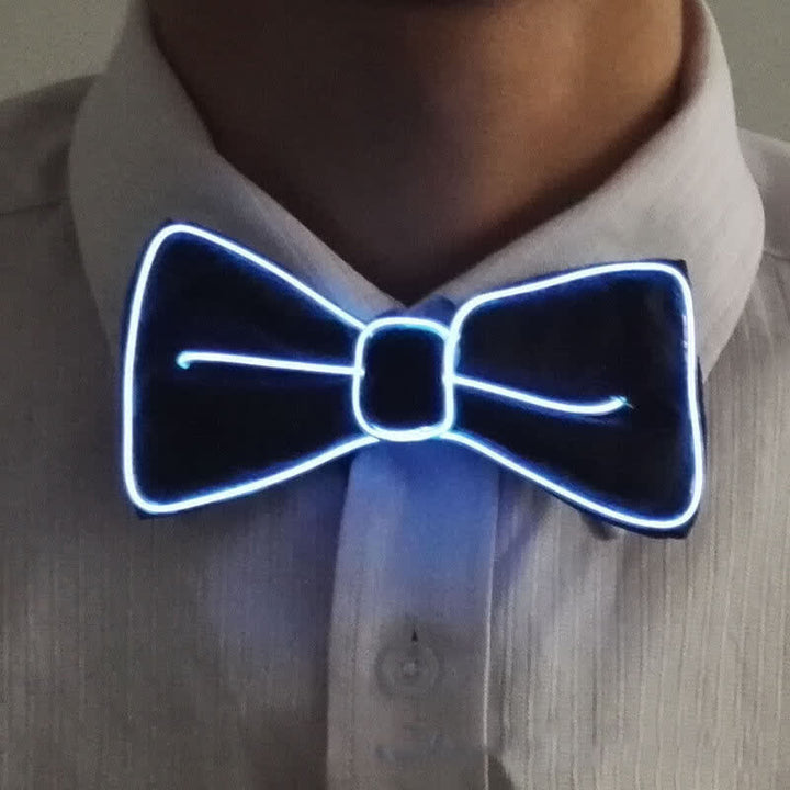 Pajarita luminosa con luz LED para hombre