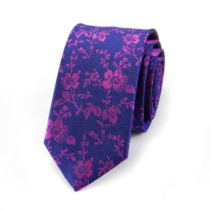 Corbata de primavera con pequeñas flores para hombre