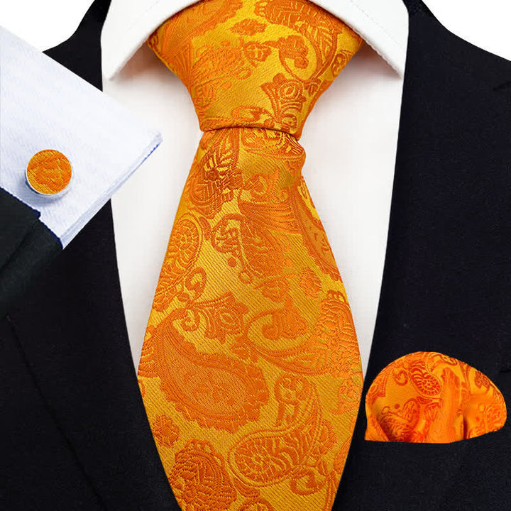 Conjunto de 3 corbatas de cachemira exóticas para hombre