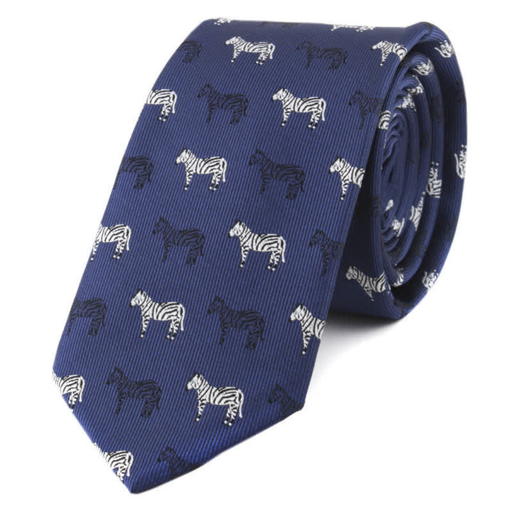 Corbata para hombre con motivos de póquer y animales.