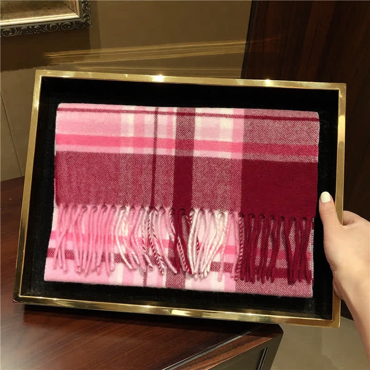 Bufanda unisex de cuadros grandes y cálidos de Lamb Edinburgh - #2 - image 8