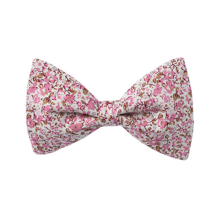 Pajarita de boda con estampado floral para hombre