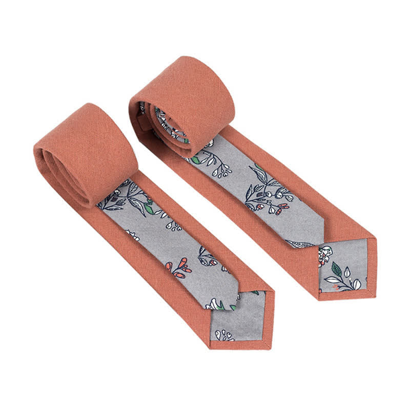 Corbata de hombre con diseño de patchwork floral y cuadros escoceses