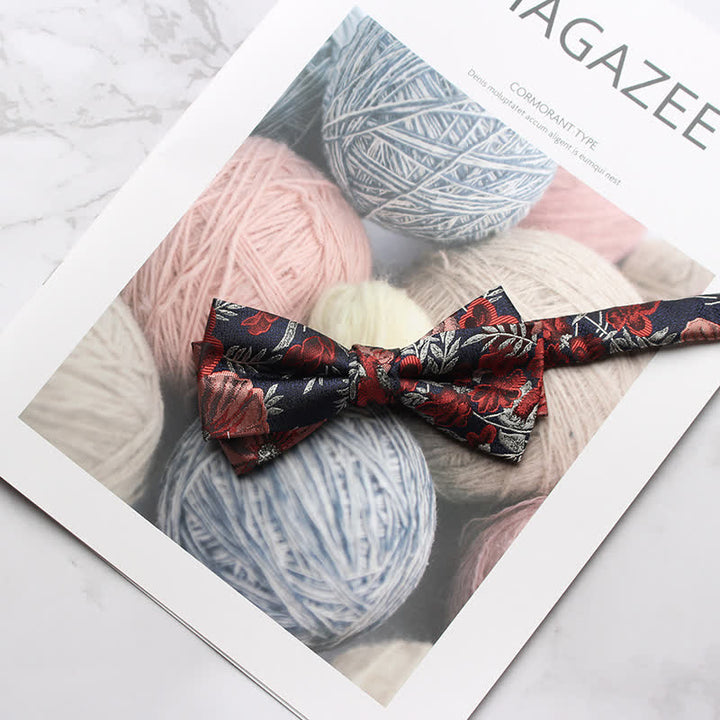 Pajarita de fiesta con estampado floral de varios estilos para hombre