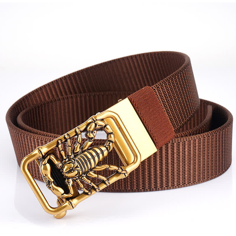 Cinturón de nailon sencillo King Scorpion para hombre