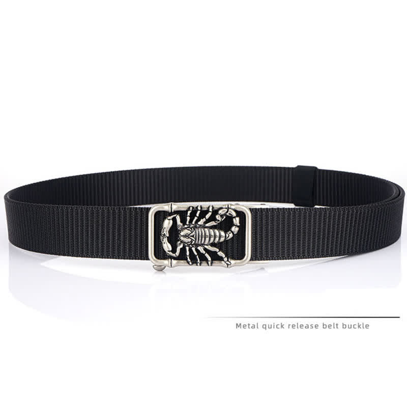 Cinturón de nailon sencillo King Scorpion para hombre