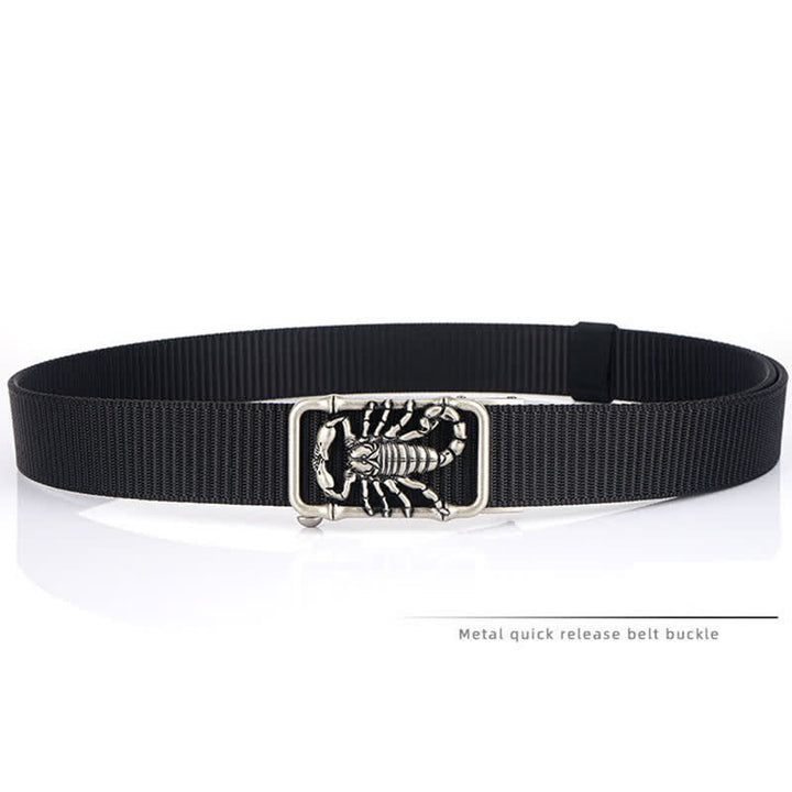 Cinturón de nailon sencillo King Scorpion para hombre