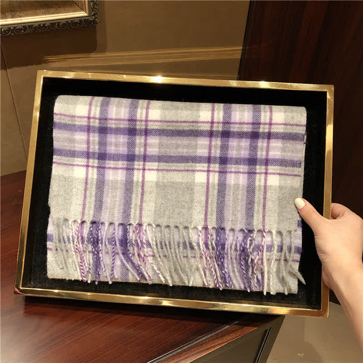 Bufanda unisex de cuadros grandes y cálidos de Lamb Edinburgh - #1 - image 2