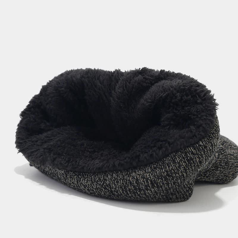 Conjunto de 3 piezas de gorro, bufanda y guantes unisex holgados y cálidos