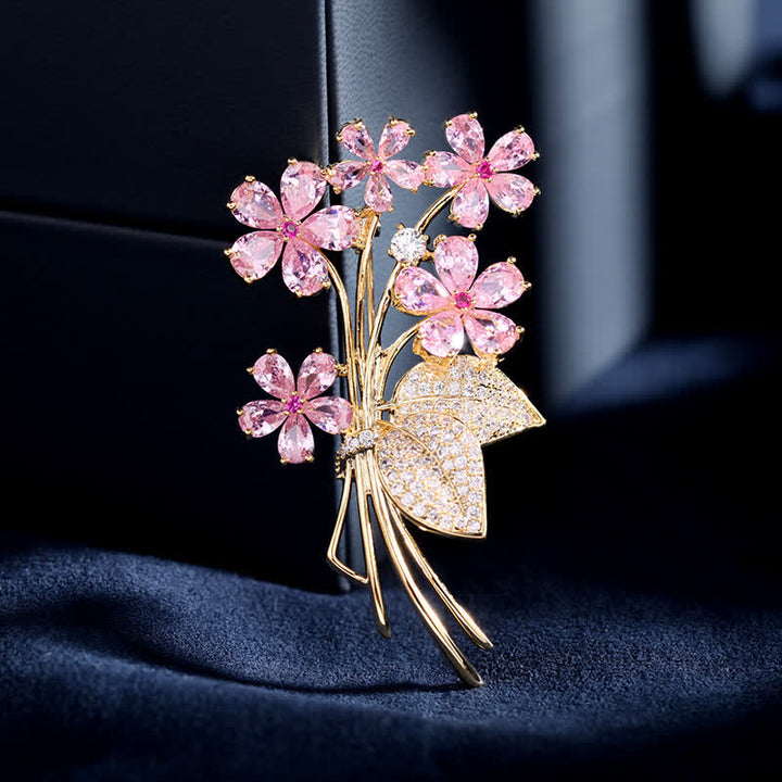 Broche de ramo con temperamento para mujer
