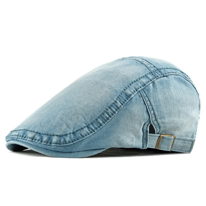 Gorra de boina tipo casqueta de mezclilla vaquera simple
