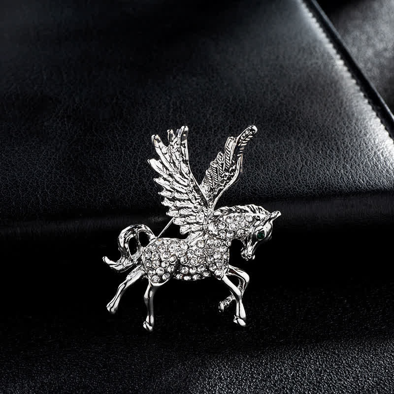 Broche vintage de alas de pegaso para hombre