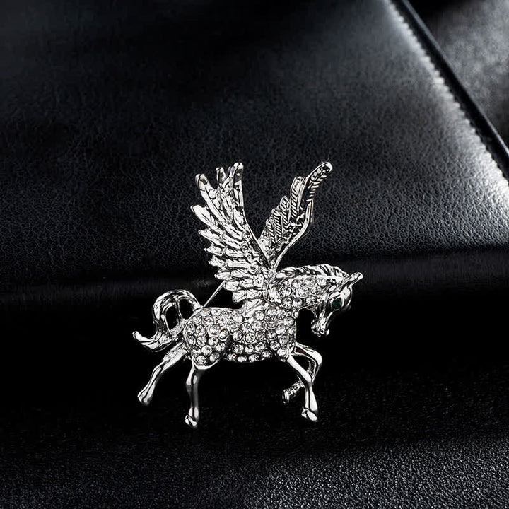Broche vintage de alas de pegaso para hombre