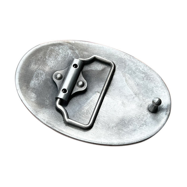 Cinturón de cuero con hebilla tribal de jefe indio para hombre, hecho a mano