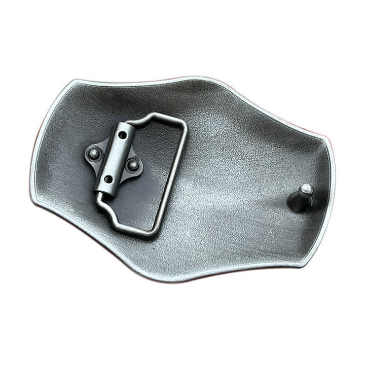 Cinturón de cuero con hebilla bohemia de color turquesa artificial para hombre hecho a mano