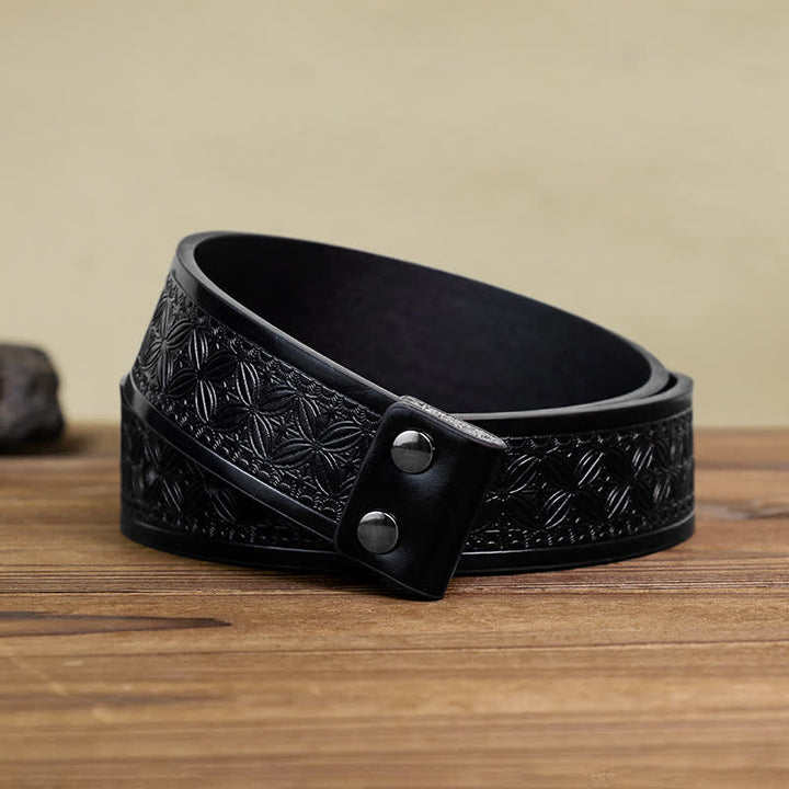 Cinturón de cuero con hebilla de calavera Crazy Hunter para hombre hecho a mano