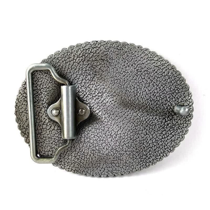 Cinturón de cuero con hebilla cruzada de diamantes de imitación de cristal para hombre